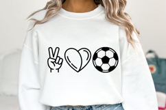 Peace Love Football Svg | Game Day Svg | Shirt Svg Product Image 5