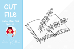 Floral Line Art Cut File Product Image 1