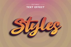 Editable Text Effect for Illustrator. Vector Graphic styles Product Image 1