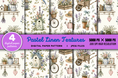 Pastel Linen Textures JPG Product Image 1