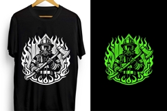 Firefighter Silhouette Vector Illustration Product Image 5