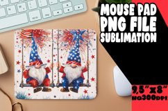 Fourth of July Gnome Mouse Pad Design PNG Product Image 1