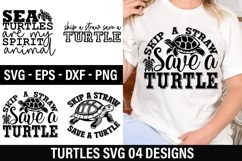 Turtles SVG Design - Sea Turtles Are My Spirit Animal Product Image 1