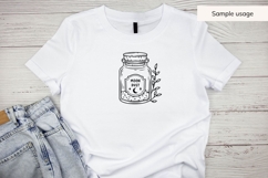 Hand Drawn Moon Dust Jar SVG - Halloween SVG Product Image 5