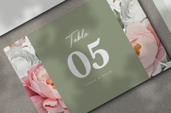 beautiful wedding card invitation set with peonies flower Product Image 5