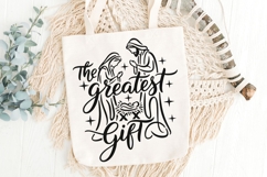The Greatest Gift Svg, Christian Christmas Svg, Jesus Svg. Product Image 6