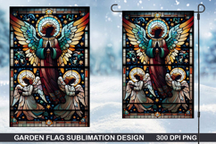 Garden Flag Sublimation| Christmas Garden Flag PNG Design Product Image 1
