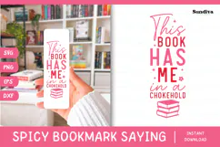 Spicy Bookmark Saying SVG | Book Lovers - Chokehold Product Image 1