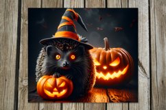 Halloween hedgehog | 8 Skinny tumbler sublimation designs Product Image 5