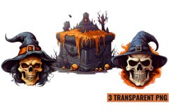 Watercolor Halloween Clipart Sublimation, PNG Product Image 1