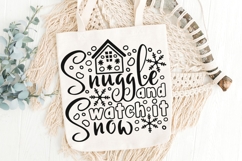Snuggle And Watch It Snow Svg, Cozy Christmas Holiday Svg. Product Image 5