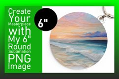 Stylish 3D Landscape Wrap for Sublimation Round Design Product Image 1