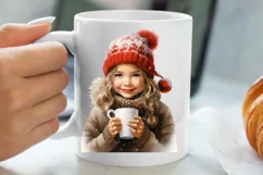 Christmas Little Girl Clipart Sublimation, Christmas PNG Product Image 5