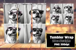 Adorable Funny Dog Art Tumbler Wrap 20oz Product Image 1