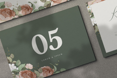 beautiful wedding card invitation with roses flower Product Image 5
