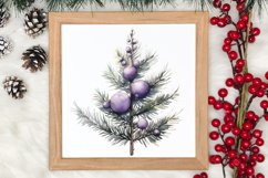 Lavender And Christmas Tree Sublimation Clipart Product Image 4