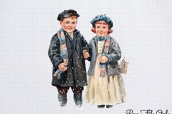 Victorian Winter Clipart Sublimation PNG Product Image 1