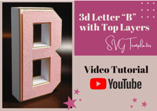 Letter a - 3D SVG File with Top Layers Product Image 3