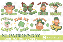 Happy St Patrick&#039;s Day PNG DTF Irish Lucky Beer Bundle Set Product Image 1