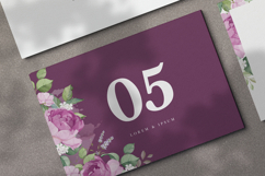 beautiful wedding card invitation with roses flower Product Image 5