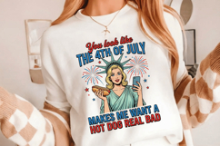 You Look Like the 4th of July Funny PNG T-Shirt|4th of July Product Image 4