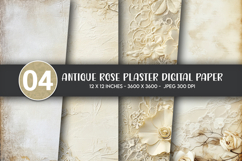 Antique rose plaster digital paper Product Image 1
