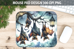 Watercolor Bat Mouse Pad Sublimation - Animal PNG Product Image 1