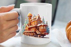 Watercolor Santa Claus Sublimation Clipart, Santa PNG Product Image 5