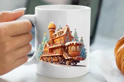 Watercolor Santa Claus Sublimation Clipart, Santa PNG Product Image 5