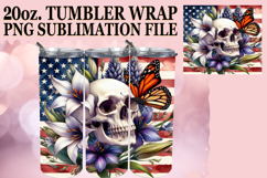 Sweet reflections 20oz tumbler wrap, Skull USA Product Image 1