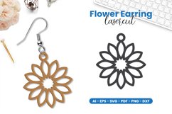 Flower Earring Lasercut Product Image 1