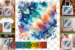 Radiant TSHIRT Designs Ideas, Watercolor Pattern Product Image 1