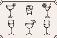 Cocktail svg Bundle, 24 Cocktails svg, Cocktail png Product Image 5
