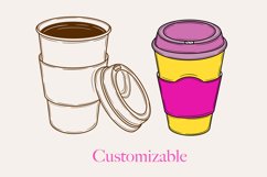 25 Coffee to go Procreate Stamps Product Image 3