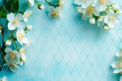 White Flowers Background, Spring Background Designs Product Image 5