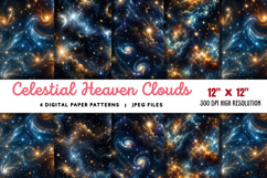 Celestial Heaven Clouds Glow Light JPG Product Image 1