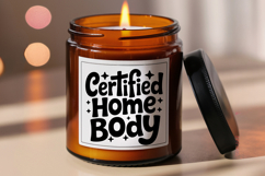 Certified Homebody PNG, Introvert Humor SVG, 8 Colors Product Image 4