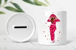Cosy Valentine's Girls Sublimation Design |7 PNG Files Product Image 6
