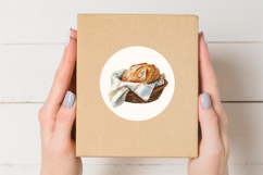 Watercolor Sourdough Bread Clipart Product Image 5