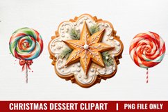 Christmas Dessert Clipart Sublimation, Dessert Clipart Product Image 1