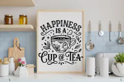 Happiness Is A Cup Of Tea Svg, Tea Lover Svg, Tea Time Svg. Product Image 6