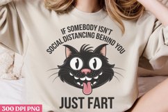 If Somebody Isnt Social PNG, Funny animal Jokes Subli Product Image 1