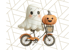 Retro Halloween Clipart Vintage PNG Graphics, 50s Holiday Product Image 5