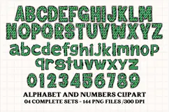 Christmas Alphabet png clipart, christmas letters doodle Product Image 5