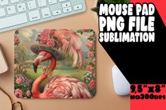 Holiday Flamingo Mouse Pad - Color Burst Product Image 1