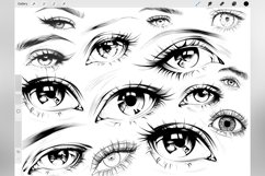 100 Procreate Eyes Stamp Brushes Product Image 2