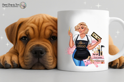 Boss Babe Lash Artist Blonde Woman PNG Sublimation Design Product Image 8