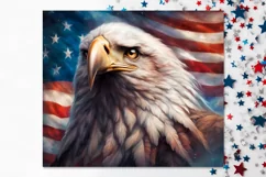 American Flag & Eagle | USA Skinny Tumbler Sublimation Product Image 5