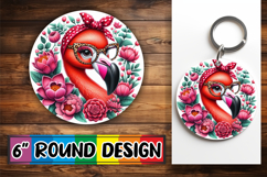 Cheerful Circle Keychains Design, Cute Animals Product Image 1