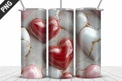 Valentines Love Skinny Tumbler PNG Wrap| Valentines Tumbler Product Image 2